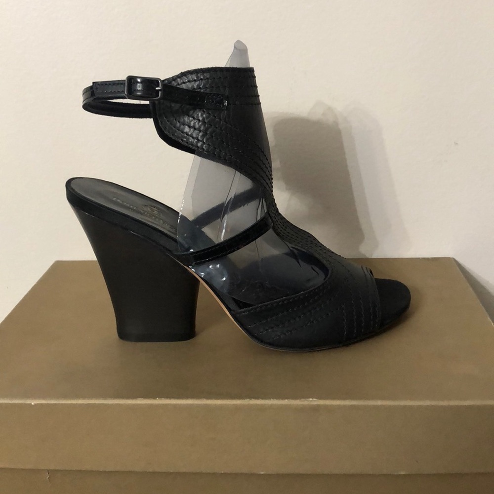 Domenico Vacca black leather shoes size 38